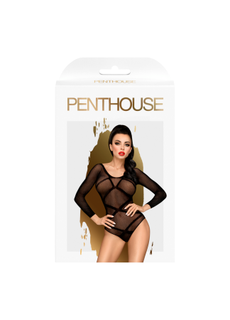 Body fantaisie noir manches longues High on love - PH0118BLK