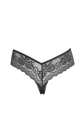 String en dentelle florale noire - R2322218