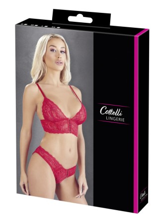 Ensemble 2 pièces rouge dentelle - OR2212269RED