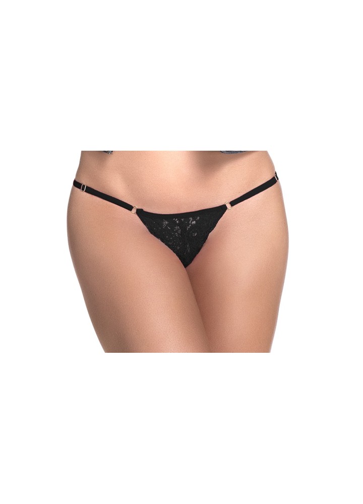 String dentelle noire - MAL107BLK