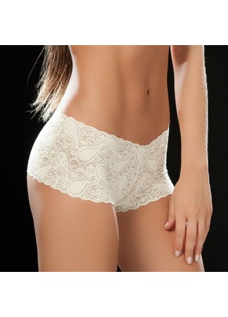 Boyshort dentelle 90 White - MAL90WHT