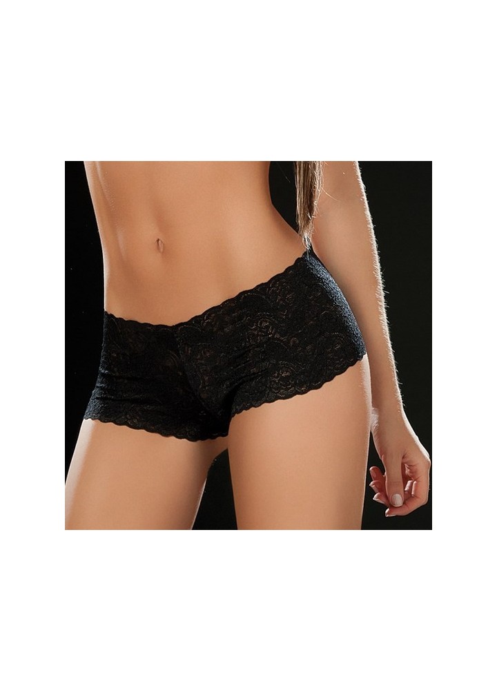 Boyshort dentelle 90 Black - MAL90BLK