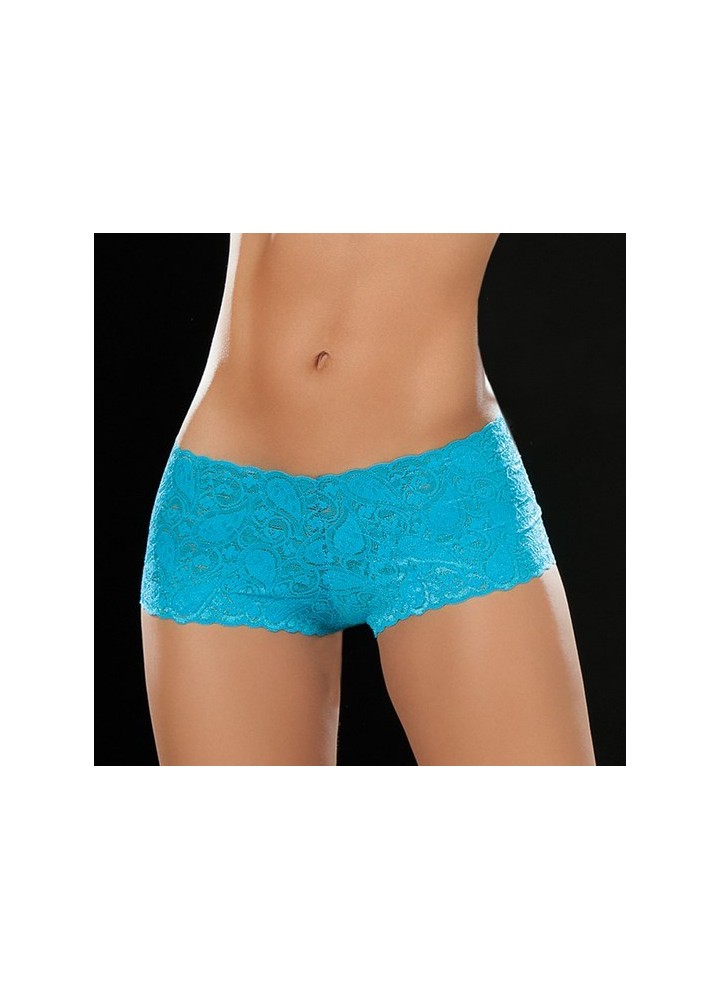 Boyshort dentelle 90 Turquoise - MAL90TUR