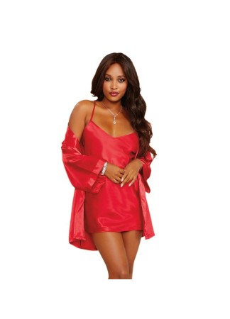 Kimono satin - DG3717RED