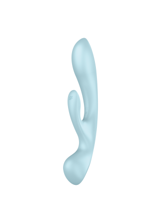 2 en 1 Rabbit point G avec stimulateur de clitoris et Wand Bleu USB Triple Oh Satisfyer - CC597813