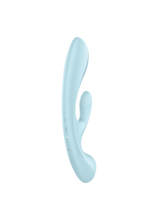 2 en 1 Rabbit point G avec stimulateur de clitoris et Wand Bleu USB Triple Oh Satisfyer - CC597813