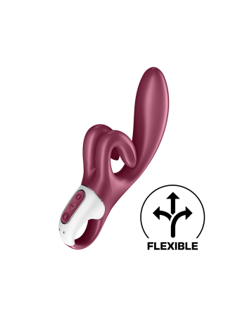 Vibromasseur rabbit point G rouge double stimulation clitoridienne Touch Me Satisfyer - CC597811SA