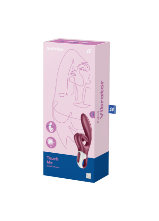 Vibromasseur rabbit point G rouge double stimulation clitoridienne Touch Me Satisfyer - CC597811SA