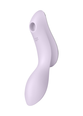 2 en 1 Vibromasseur et stimulateur de clitoris USB violet Curvy Trinity 2 Satisfyer - CC597788