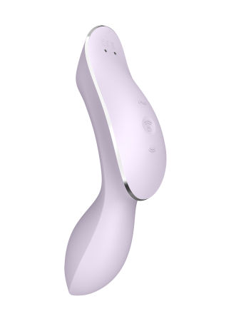 2 en 1 Vibromasseur et stimulateur de clitoris USB violet Curvy Trinity 2 Satisfyer - CC597788