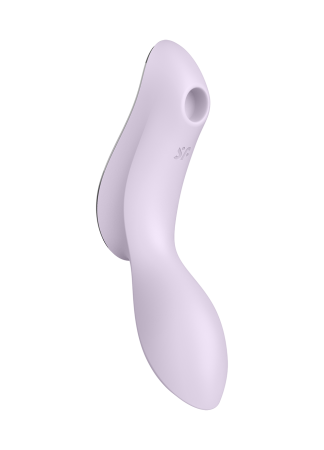 2 en 1 Vibromasseur et stimulateur de clitoris USB violet Curvy Trinity 2 Satisfyer - CC597788