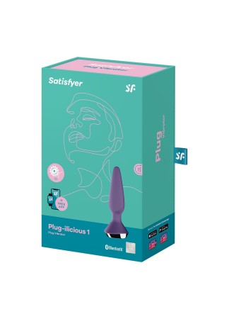 Plug anal vibrant connecté USB ilicious 1 violet Satisfyer - CC597221