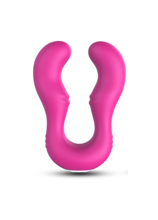 Vibromasseur Rose en forme de U double tête stimulateur point G - USK-V07PNK