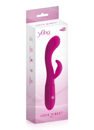 Vibromasseur rabbit Bess rose USB point G 10 programmes - CC531062