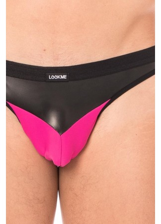 String magenta simili cuir brillant - LM2001-57MAG