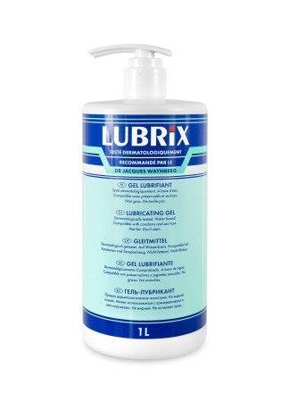 Gel lubrifiant 1 litre à base d'eau Lubrix - CC800152