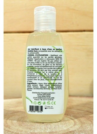 Lubrifiant à base d'eau 100% naturel Bubble Gum 90 ml - SEZ086