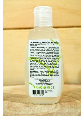 Lubrifiant à base d'eau 100% naturel Mojito 90 ml - SEZ084