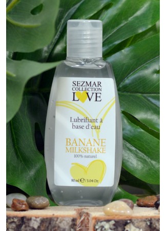 Lubrifiant à base d'eau 100% naturel Banane Milkshake 90 ml - SEZ083