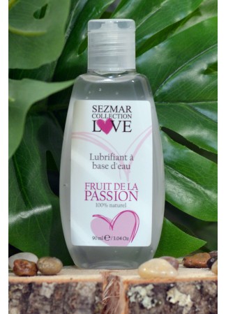 Lubrifiant à base d'eau 100% naturel Fruit de la passion 90ml - SEZ078