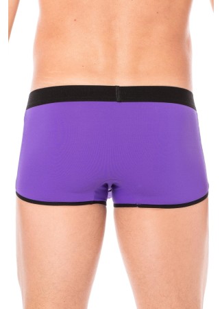 Mini-Pant Violet échancré avec zip - LM2003-68PUR