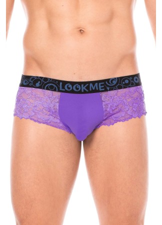 Mini-Pant violet en dentelle délicate - LM2006-68PUR