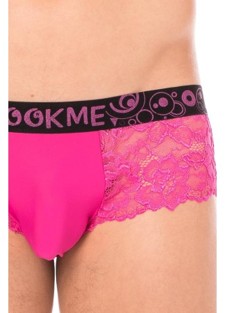 Mini-Pant magenta en dentelle délicate - LM2006-68MAG