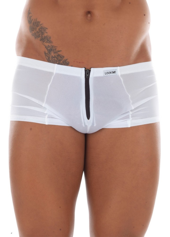 Mini Pant blanc avec double zip Wiz - LM16-68WHT