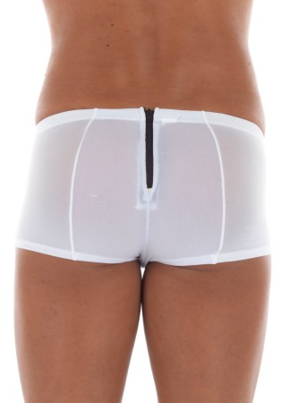 Mini Pant blanc avec double zip Wiz - LM16-68WHT