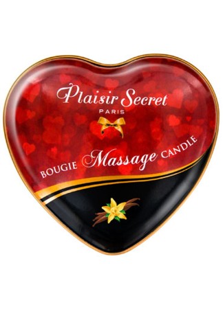 Mini bougie de massage à la vanille boîte coeur 35ml - CC826062