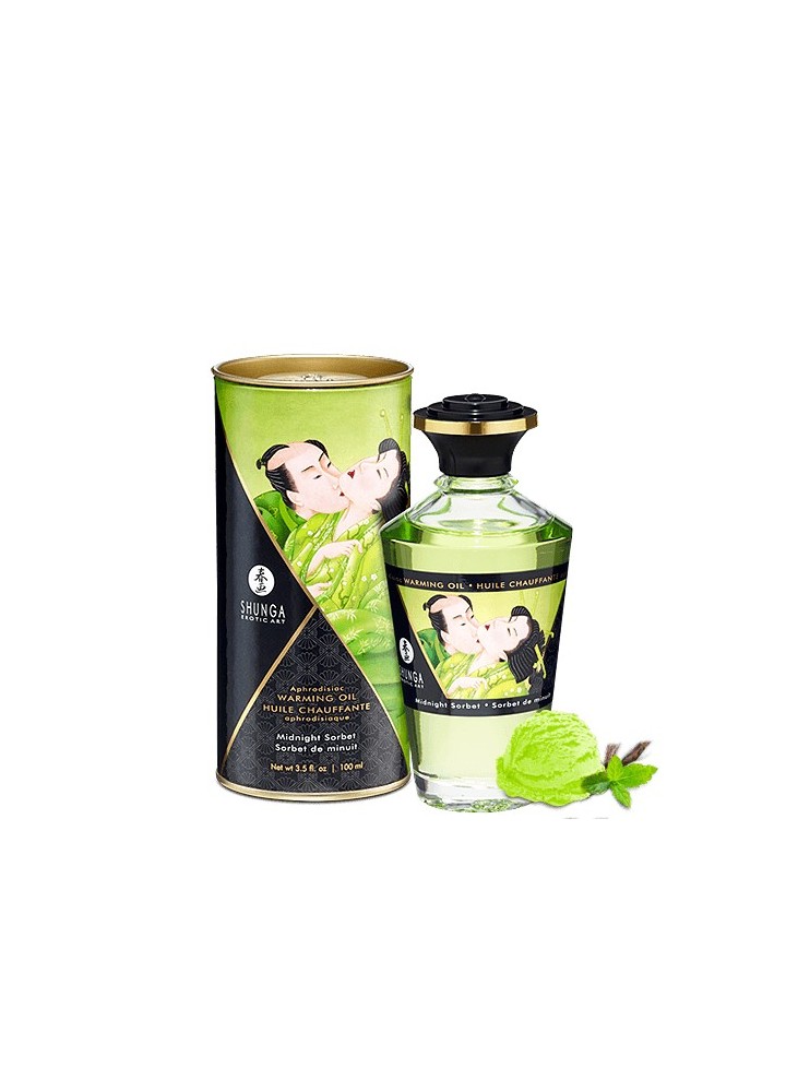 Huile chauffante sorbet de minuit melon comestible 100ml - CC812012