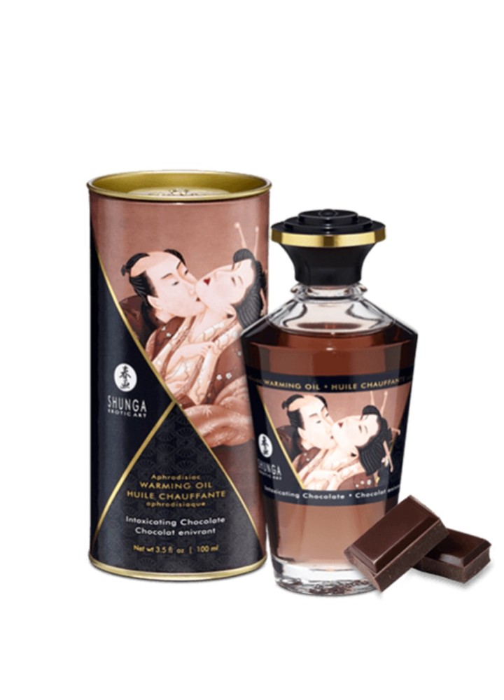 Huile chauffante chocolat comestible 100ml - CC812001