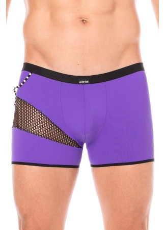 Boxer violet  filet et corde - LM2004-67PUR