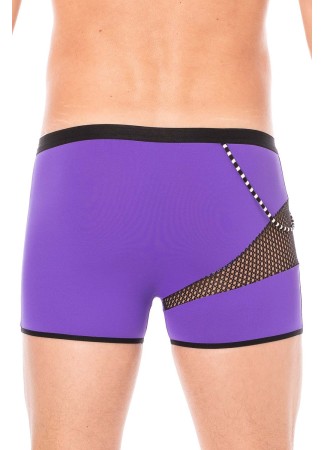 Boxer violet  filet et corde - LM2004-67PUR