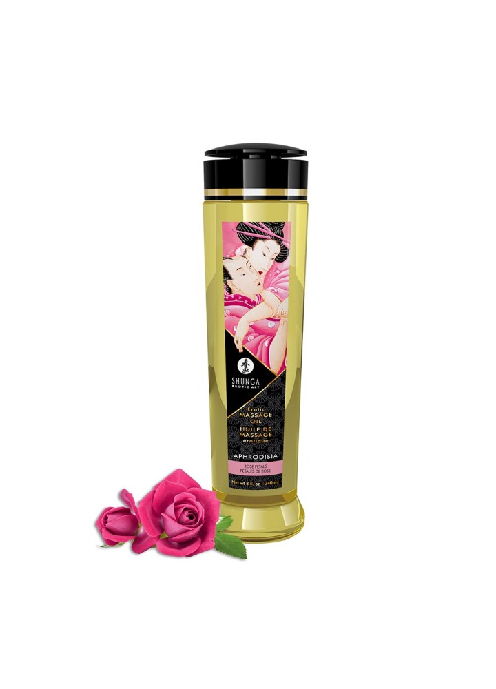 Huile de massage aphrodisiaque à la rose 240ml - CC1200