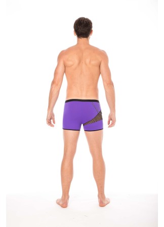 Boxer violet  filet et corde - LM2004-67PUR