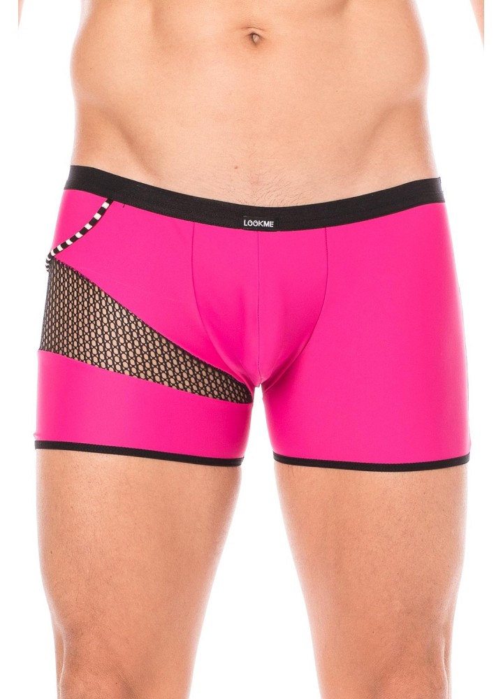 Boxer magenta filet et corde - LM2004-67MAG