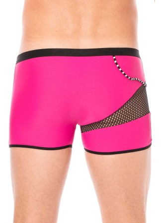 Boxer magenta filet et corde - LM2004-67MAG