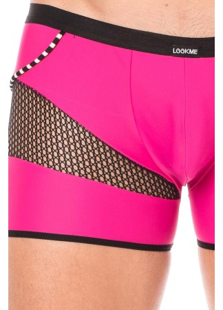 Boxer magenta filet et corde - LM2004-67MAG