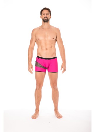 Boxer magenta filet et corde - LM2004-67MAG