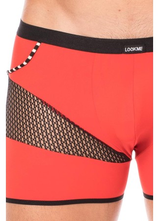 Boxer rouge filet et corde - LM2004-67RED