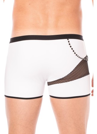 Boxer blanc filet et corde - LM2004-67WHT