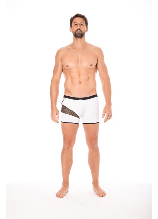 Boxer blanc filet et corde - LM2004-67WHT