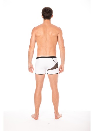 Boxer blanc filet et corde - LM2004-67WHT