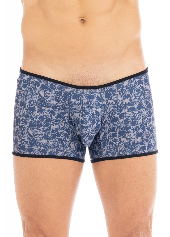 Boxer imprimé bleu Paradise - LM2304-67BLU