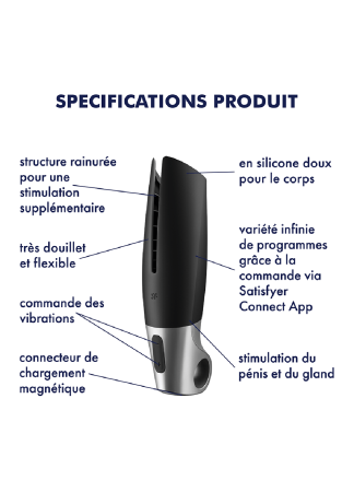 Masturbateur connecté USB Power Masturbator - CC597810