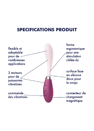 Vibromasseur G-spot flexible USB G-Spot Flex 3 Satisfyer - CC597806