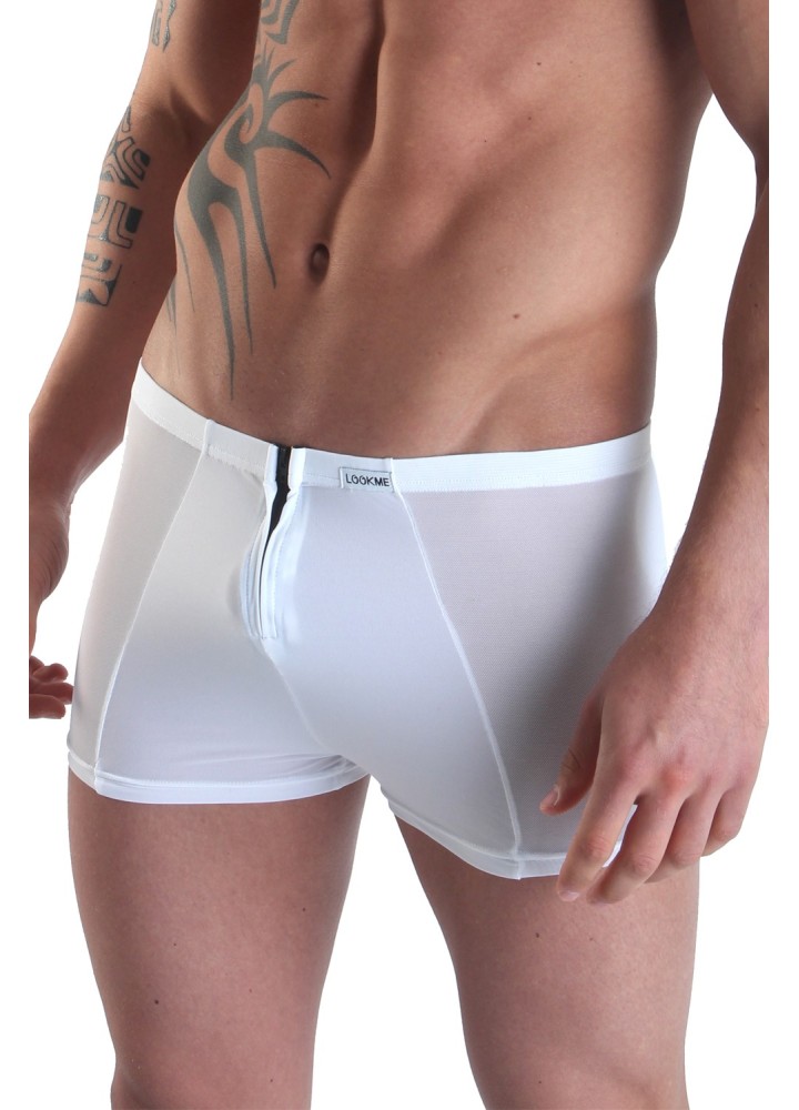 Boxer blanc avec double zip Wiz - LM16-67WHT