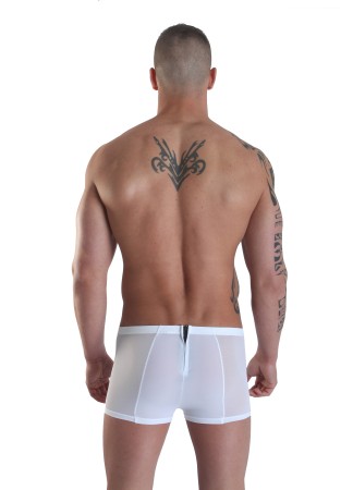 Boxer blanc avec double zip Wiz - LM16-67WHT