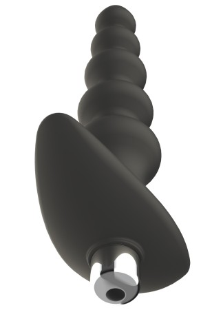 Plug anal vibrant noir en silicone - WS-NV529